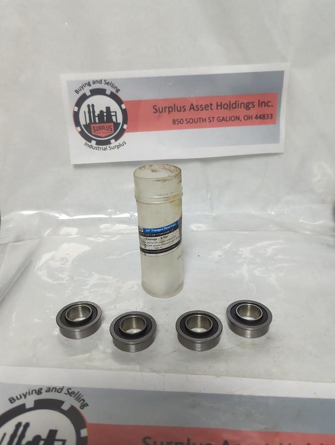XIKE,6003 2RS,FLANGED BALL BEARING 3/4 INCH LOT OF 4 NOS