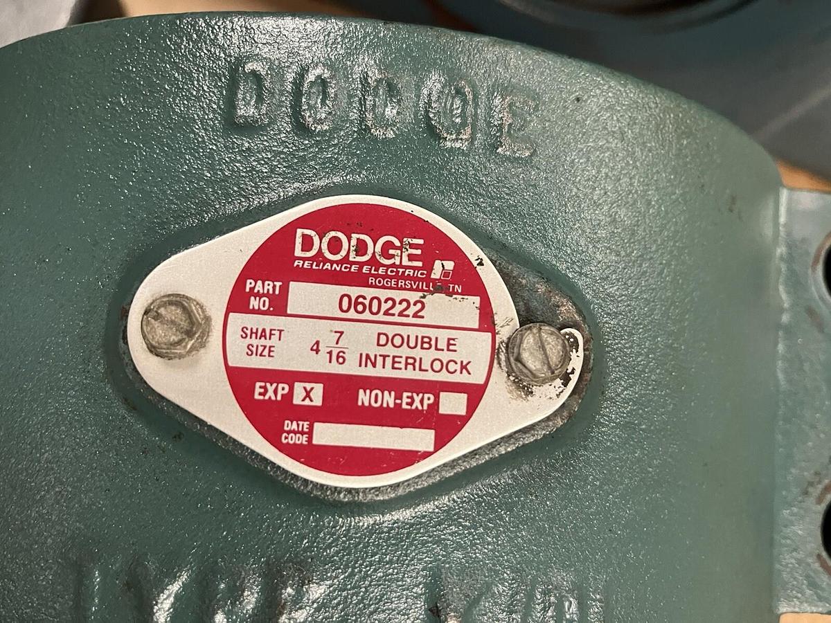 Used DODGE,060222,TYPE K/DI EXPANSION PILLOW BLOCK BEARING 4-7/16" BORE