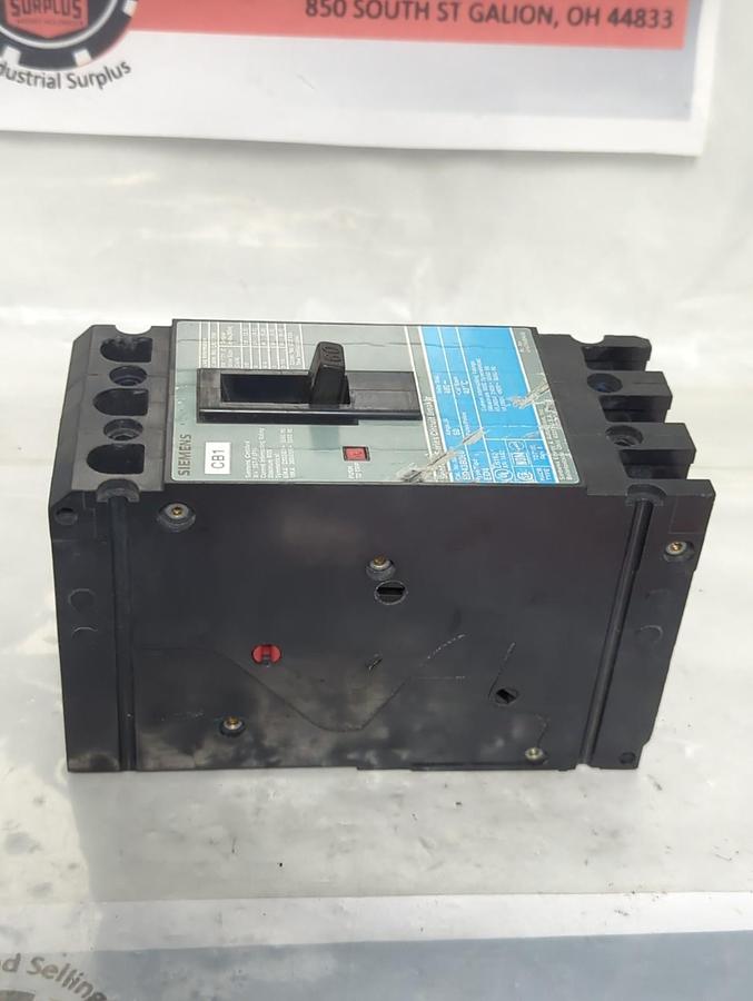 Used SIEMENS,ED43B060,CIRCUIT BREAKER 60 AMP 480 V 3-POLE PRE-OWNED