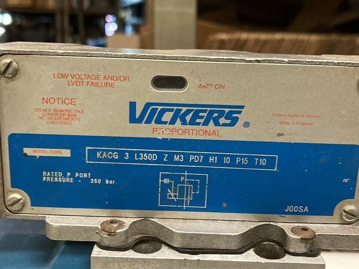 Used Vickers,KACG-3-L350D-Z-M3-PD7-H1-10-P15-T10,Proportional Relief Valve