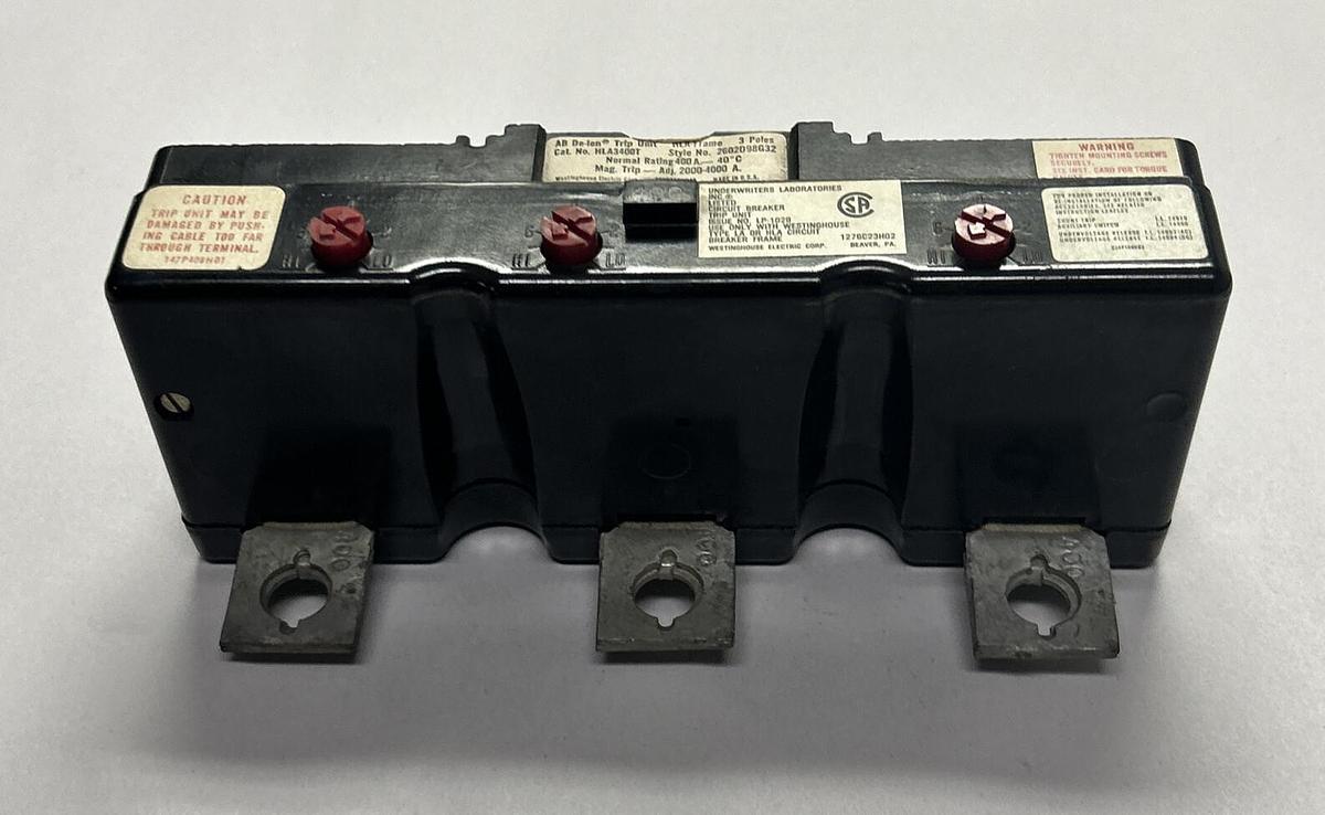 Used WESTINGHOUSE,HLA3500T,CIRCUIT BREAKER TRIP DEVICE 500AMP REFURBISHED