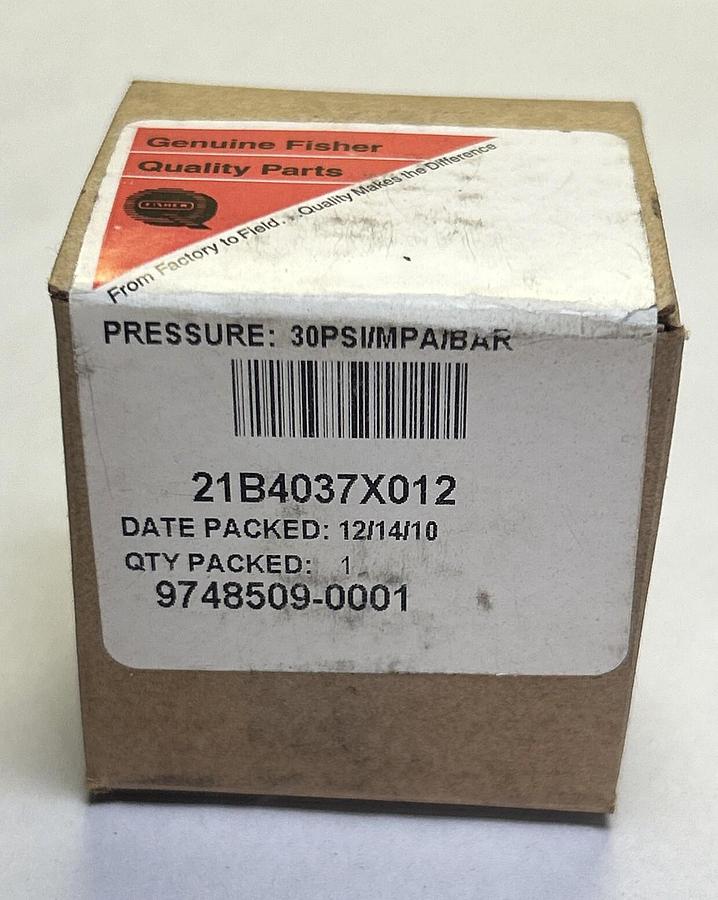 FISHER,21B4037X012,PRESSURE GAUGE 0-30PSI NOS