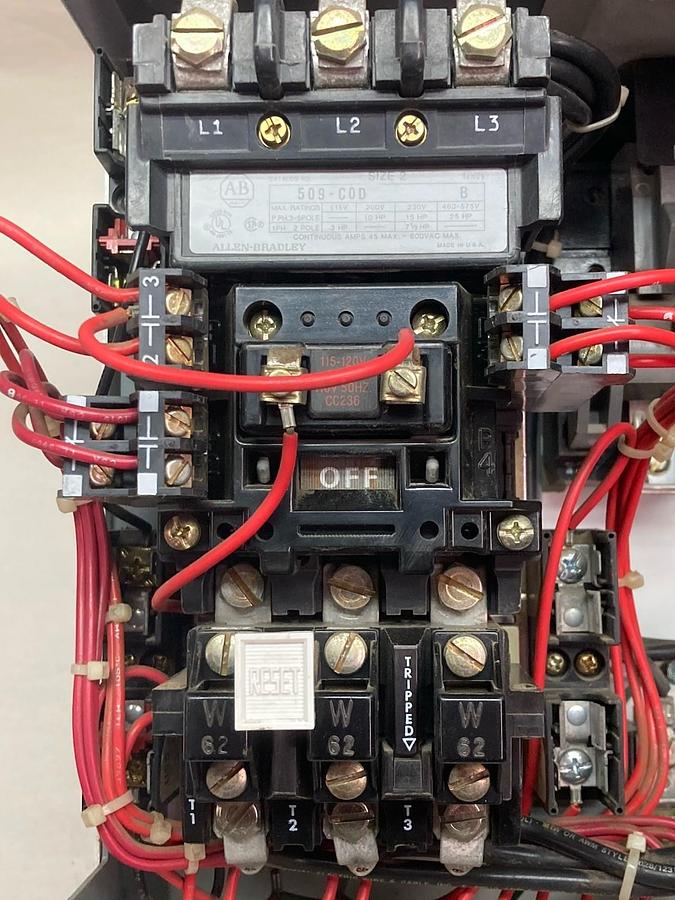 Used Allen-Bradley,2112B FVNR,12 Inch Size 2 FUSED MCC Bucket 480V 60Hz