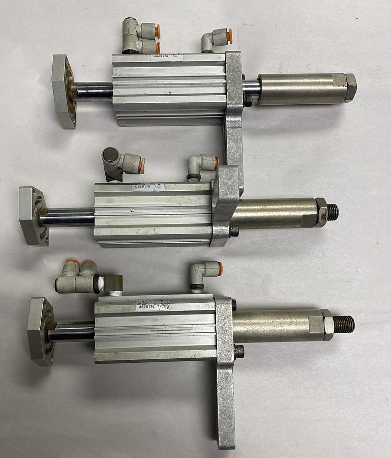 Used T.A. SYSTEMS,US29176,PNEUMATIC SLIDE CYLINDER LOT OF 3