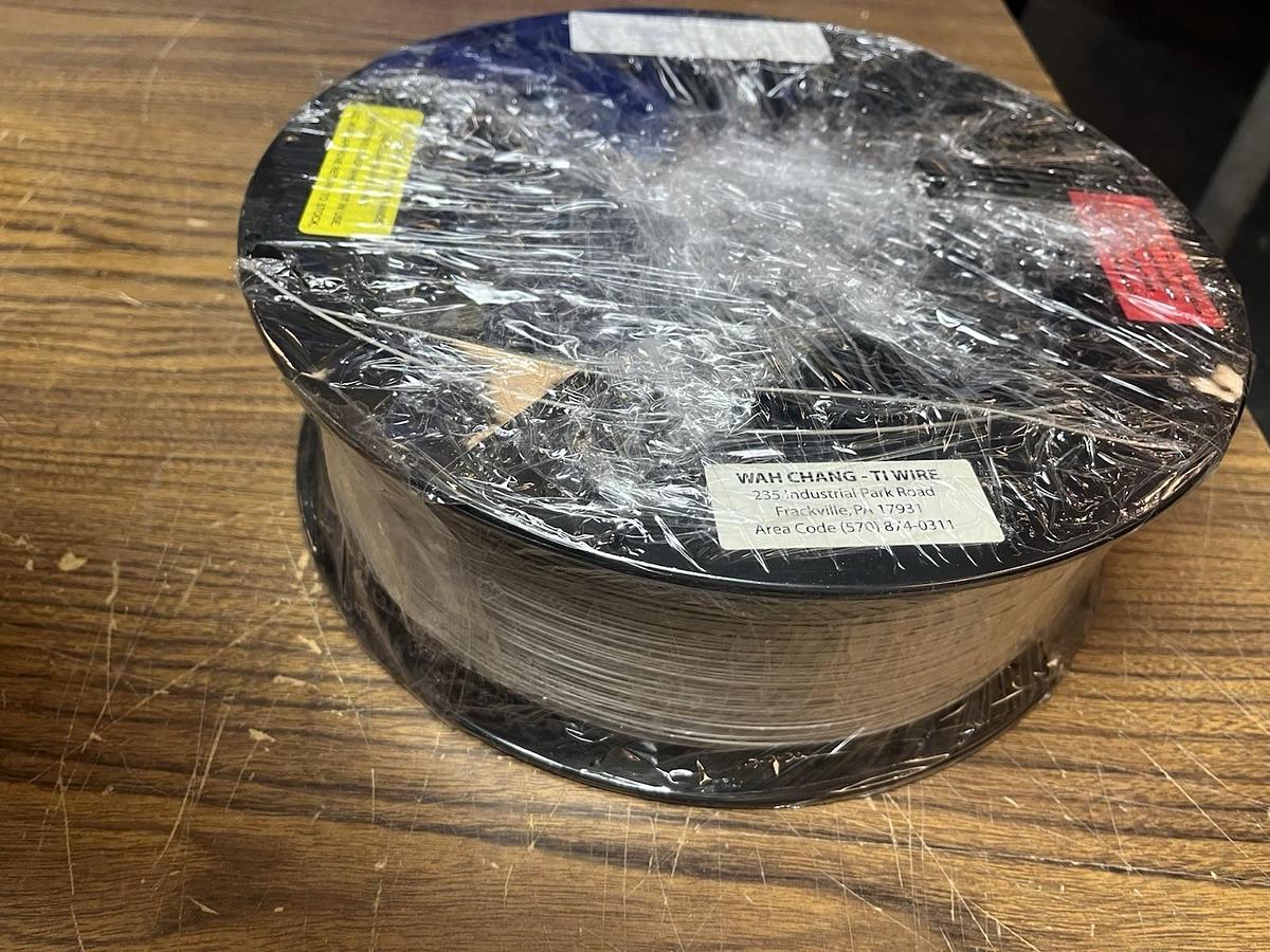 Used ATI Wah Chang,AMS-4951H,WELD TI WIRE DIA .045 SPOOL 15LBS