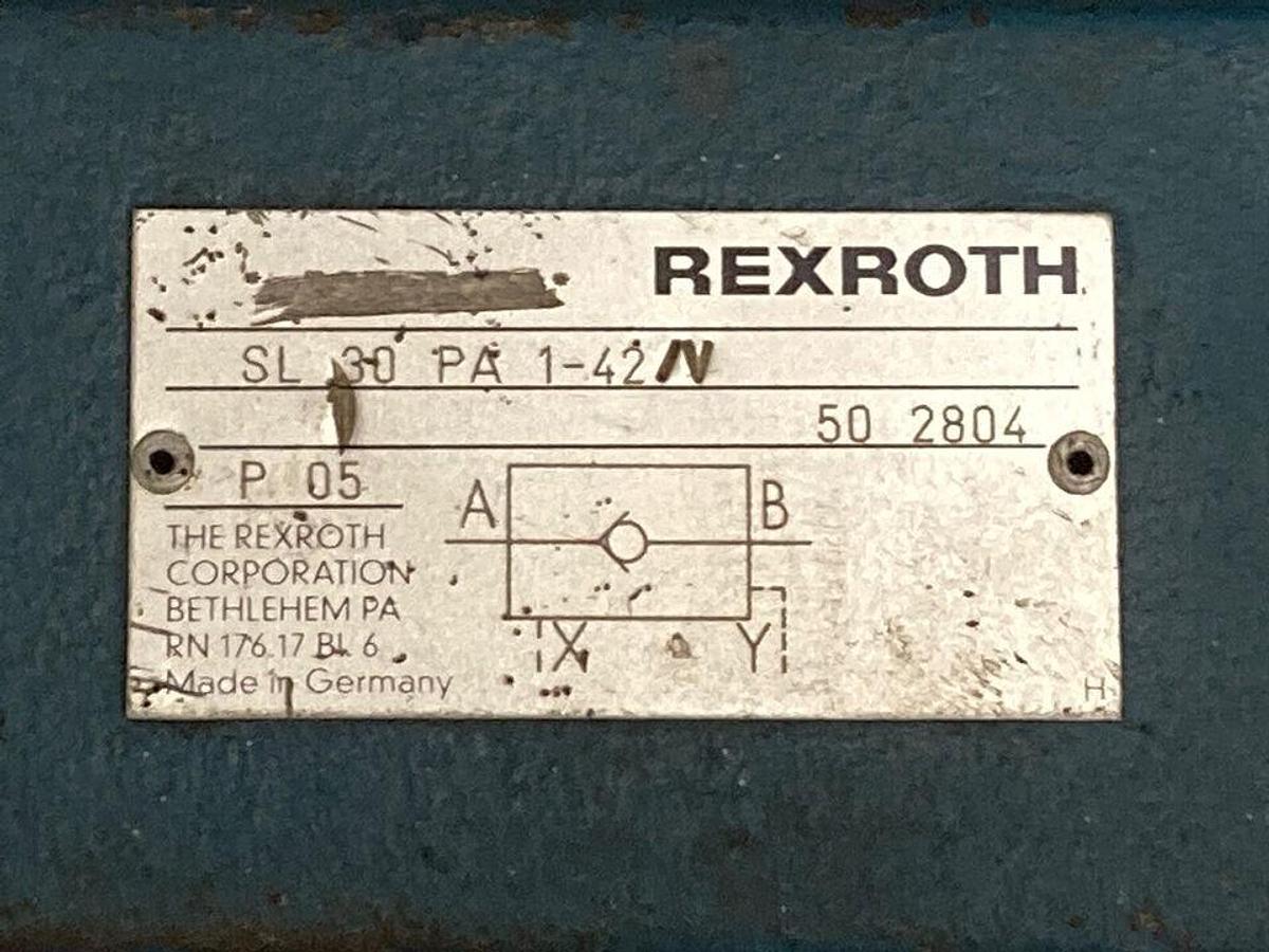 Used Rexroth,SL 30 PA 1-42/V,Check Valve
