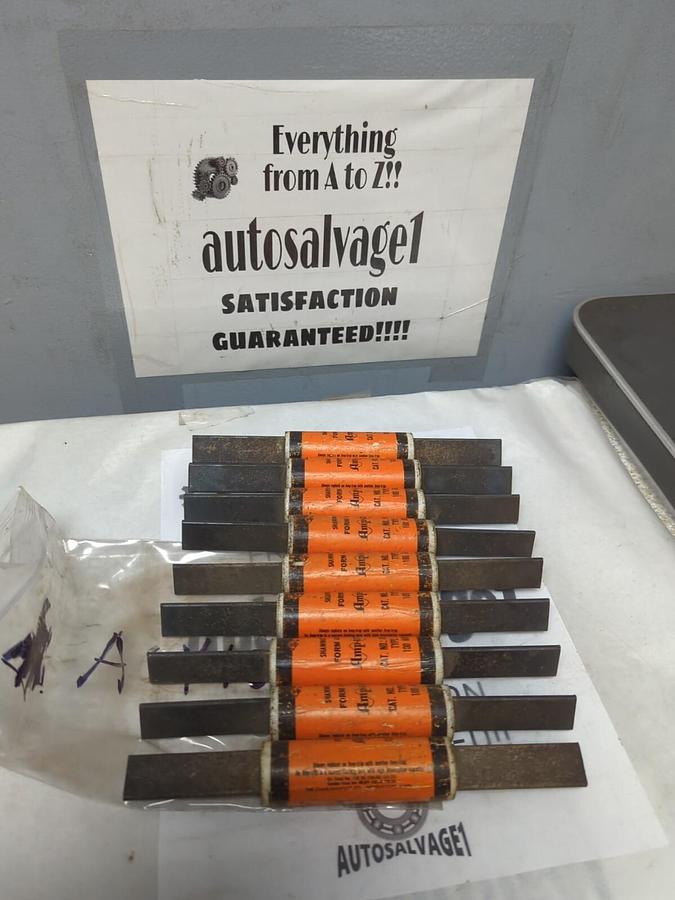 CHASE-SHAWMUT,A6Y100,TYPE 3 FUSES 100 AMP LOT OF 9 NOS