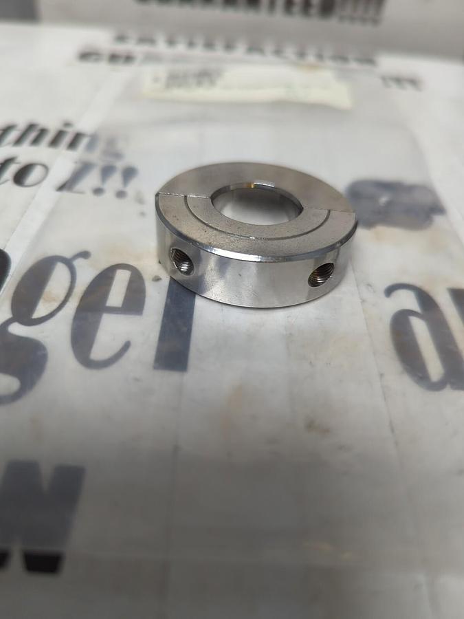 CLIMAX,H2C-075-S,2 PIECE STAINLESS  3/4 INCH BORE SHAFT/CLAMP COLLAR NOS
