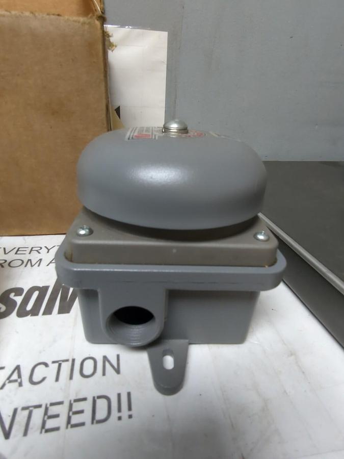 FEDERAL SIGNAL,504WB-120,WEATHER PROOF VIBRATONE BELL SERIES A GRAY