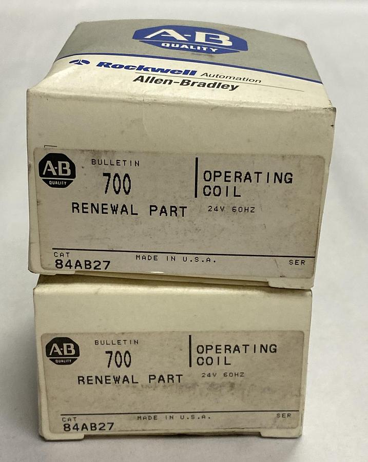 Allen-Bradley,84AB27,Coil 24V 60HZ Lot Of 2 NOS