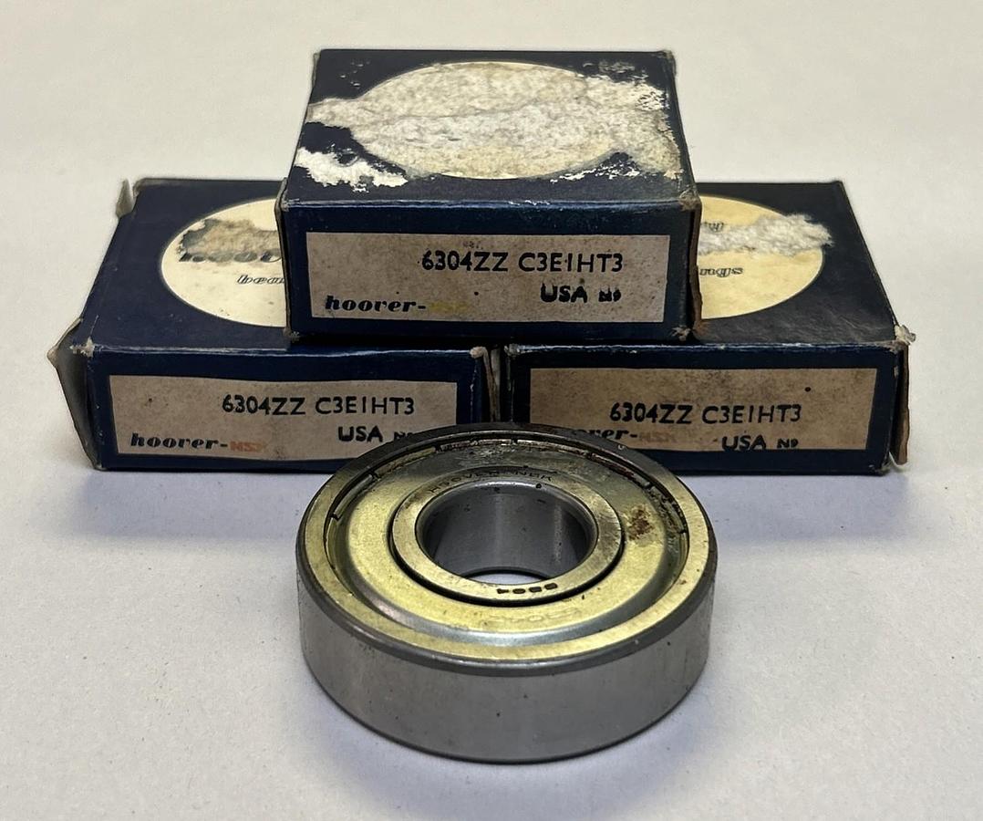 NSK,6304ZZC3E1HT3,DEEP GROOVE BALL BEARING LOT OF 3 NOS