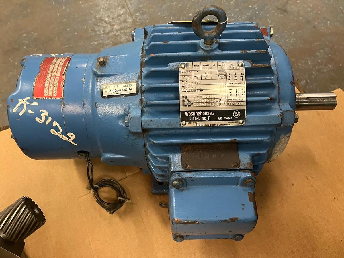 Used WESTINGHOUSE,69080893,LIFE-LINE T BRAKE MOTOR 3HP 1625RPM 3PH 184T