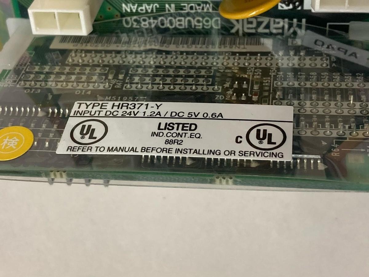 Used Mitsubishi/Mazak,Type HR371-Y,Circuit Board 0.6/1.2A 5/24VDC