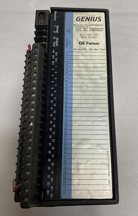 Used GE FANUC,IC660BBD025,GENIUS I/O BLOCK