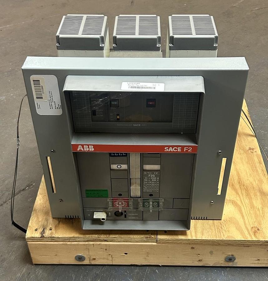 Used ABB,F2S,SACE F2 CIRCUIT BREAKER 2500A 690V 3P REFURBISHED