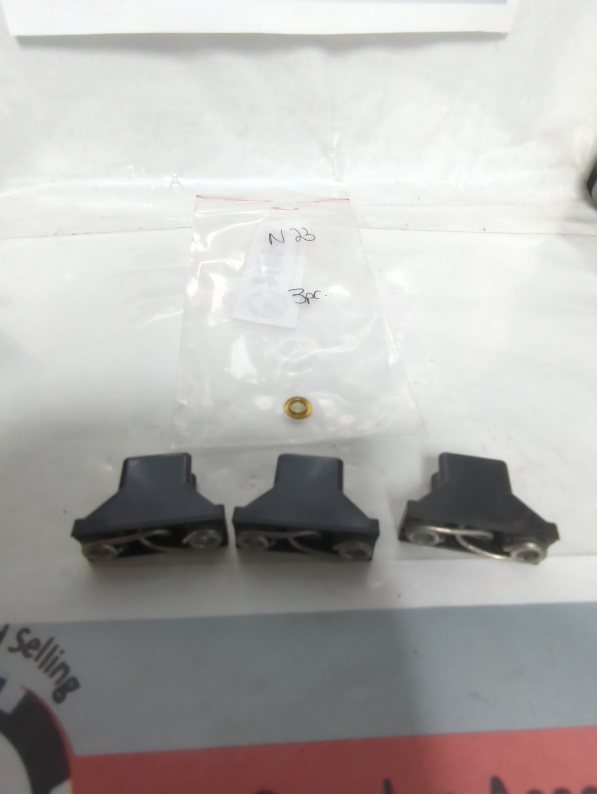 Used ALLEN BRADLEY,N23,THERMAL OVERLOAD PROTECTION HEATER ELEMENT LOT OF 3 PRE-OWNED