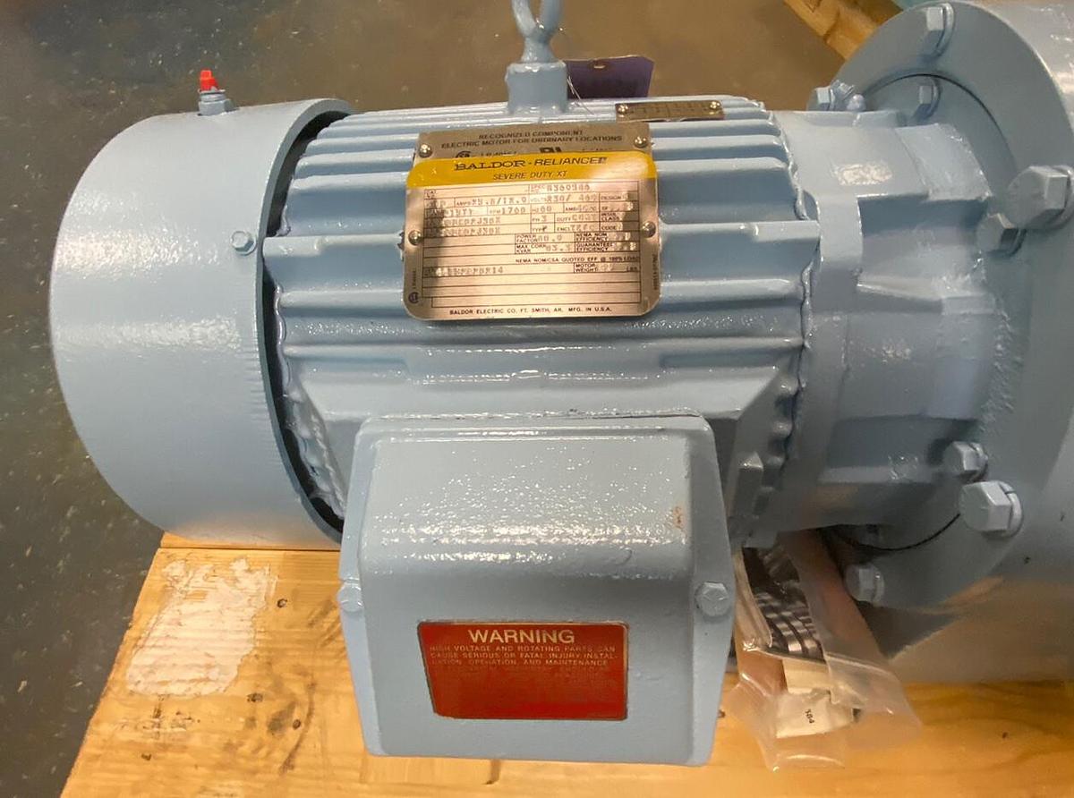 Used UCC Rexnord,G215M32D,GEARMOTOR 11.3 RATIO 155RPM 10HP BALDOR SEVERE DUTY XT
