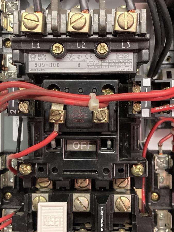 Used Allen-Bradley,2112B,12 Inch Size 1 Fused MCC Starter Bucket