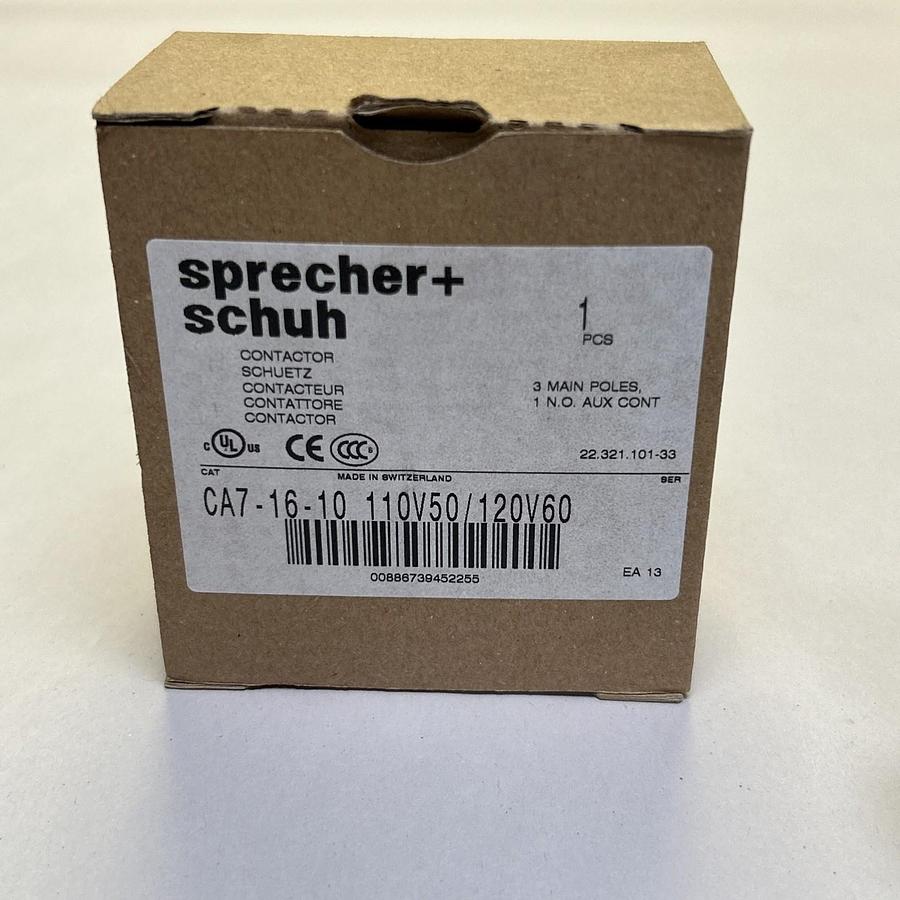 Used SPRECHER & SCHUH,CA7-16-10-120,CONTACTOR NEW