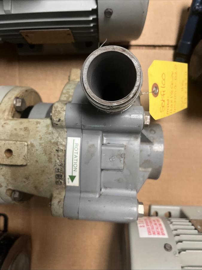 Used SERFILCO,H2-X1-1/2CE2V(M2xM1)-D2.0,SERIES HE HORIZONTAL CHEMICAL PUMP 2HP 2X1.5