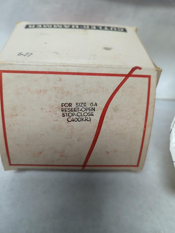 CUTLER-HAMMER,C400KR3,COVER CONTROL RESET-OPEN STOP-CLOSE FOR SIZE 0-4 NOS