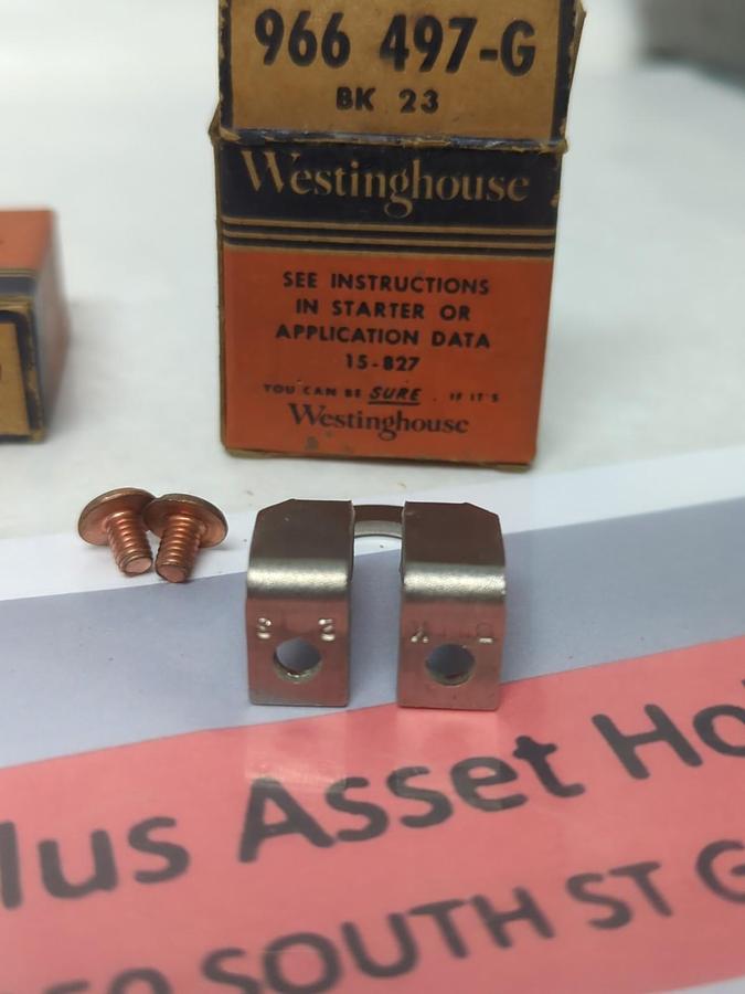 WESTINGHOUSE,966 497-G,OVERLOAD THERMAL HEATER RELAY LOT OF 2 NOS
