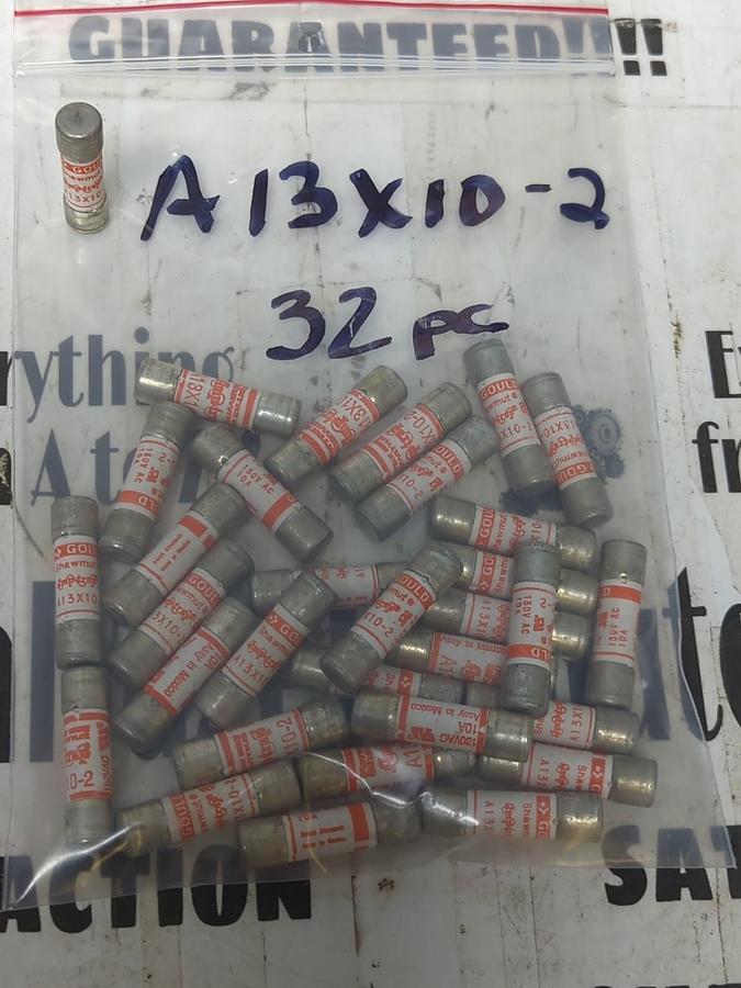 FERRAZ SHAWMUT,A13X10-2,AMP-TRAP FUSES LOT OF 32 NOS