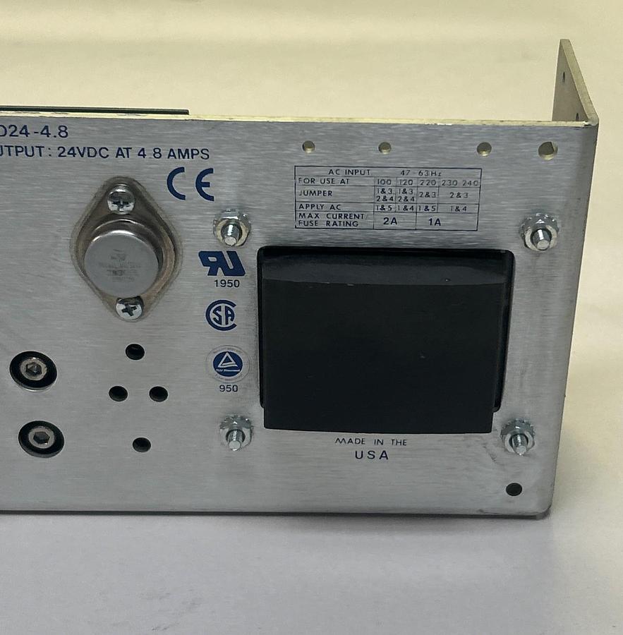 Used INTERNATIONAL POWER,IHD24-4.8,POWER SUPPLY 4.8A 24VDC
