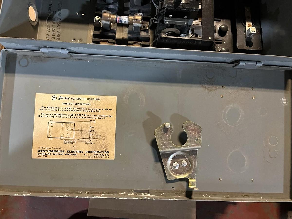 Used Westinghouse,TAP,BUSWAY BUS PLUG 30AMP 480/277V 3PH 456D-905-G06