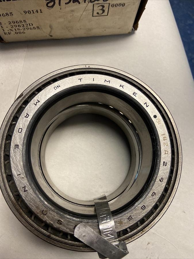 Timken,29685-90141,Precision 3.0000 Roller Bearing Set NOS