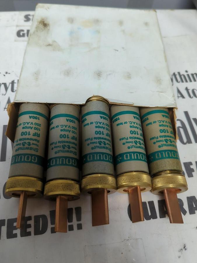 GOULD SHAWMUT,RF-100,RENEWABLE FUSES BOX OF 5 NOS