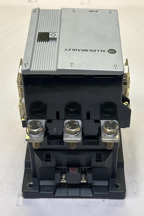 Used ALLEN BRADLEY,100-B180ND3,CONTACTOR 180AMP 150HP 3 PHASE 110/120V COIL