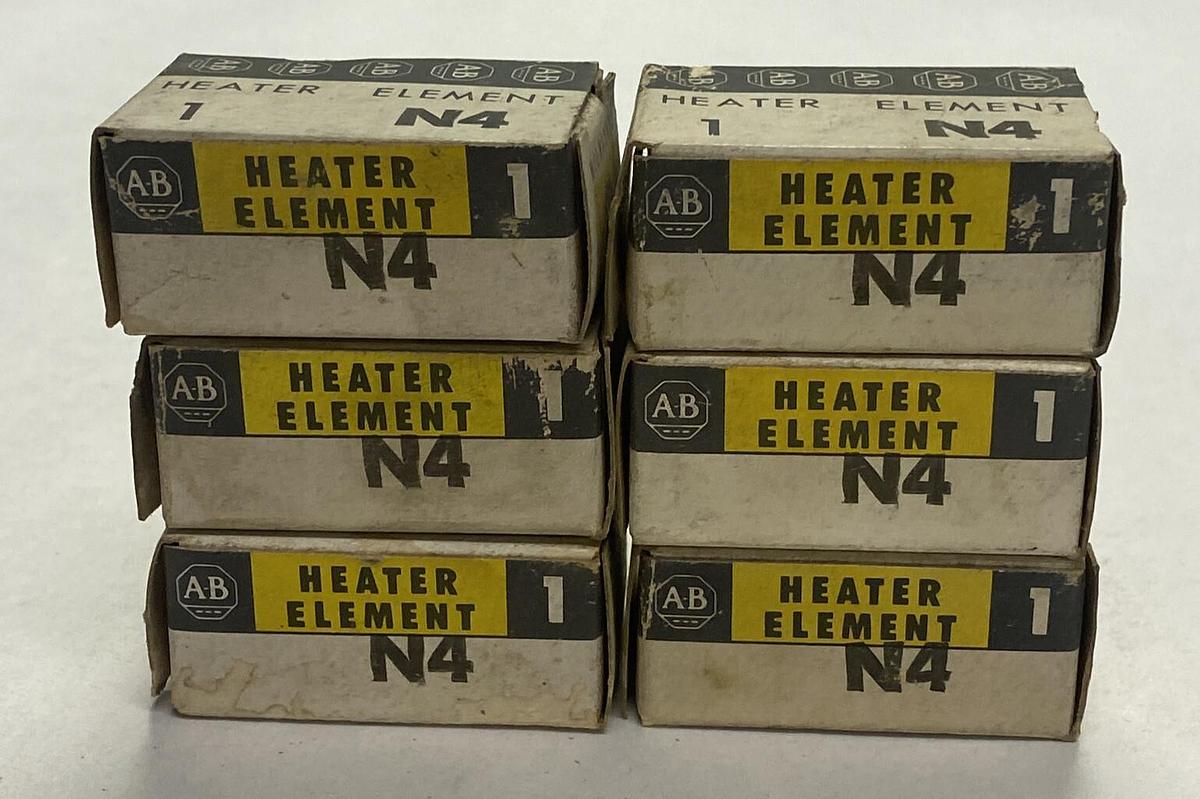 ALLEN BRADLEY,N4,OVERLOAD RELAY HEATER ELEMENT LOT OF 6 NOS