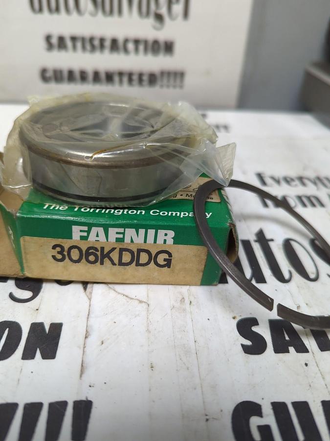 FAFNIR,306KDDG,DOUBLE SHIELDED DEEP GROOVE BALL BEARING WITH SNAP RING NOS