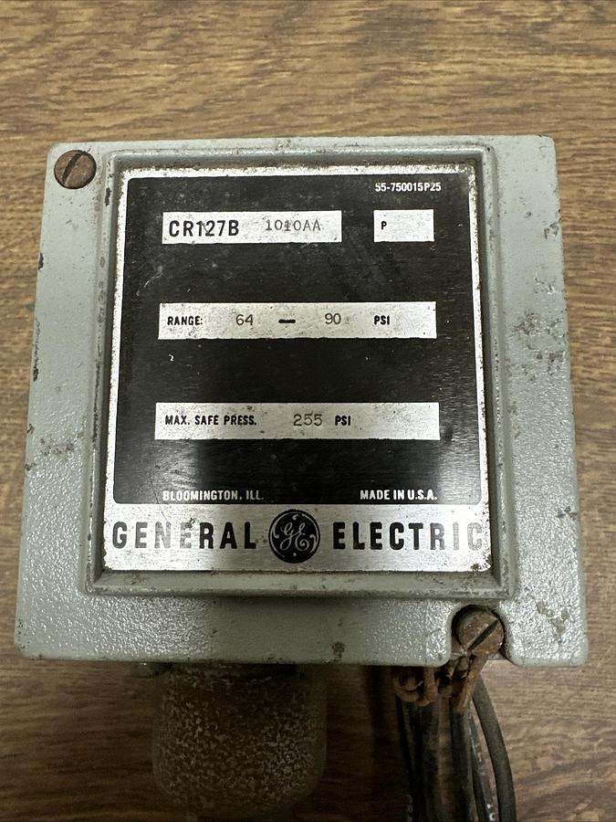 GE,CR127B,Pressure Switch 64-90 PSI 255 PSI max