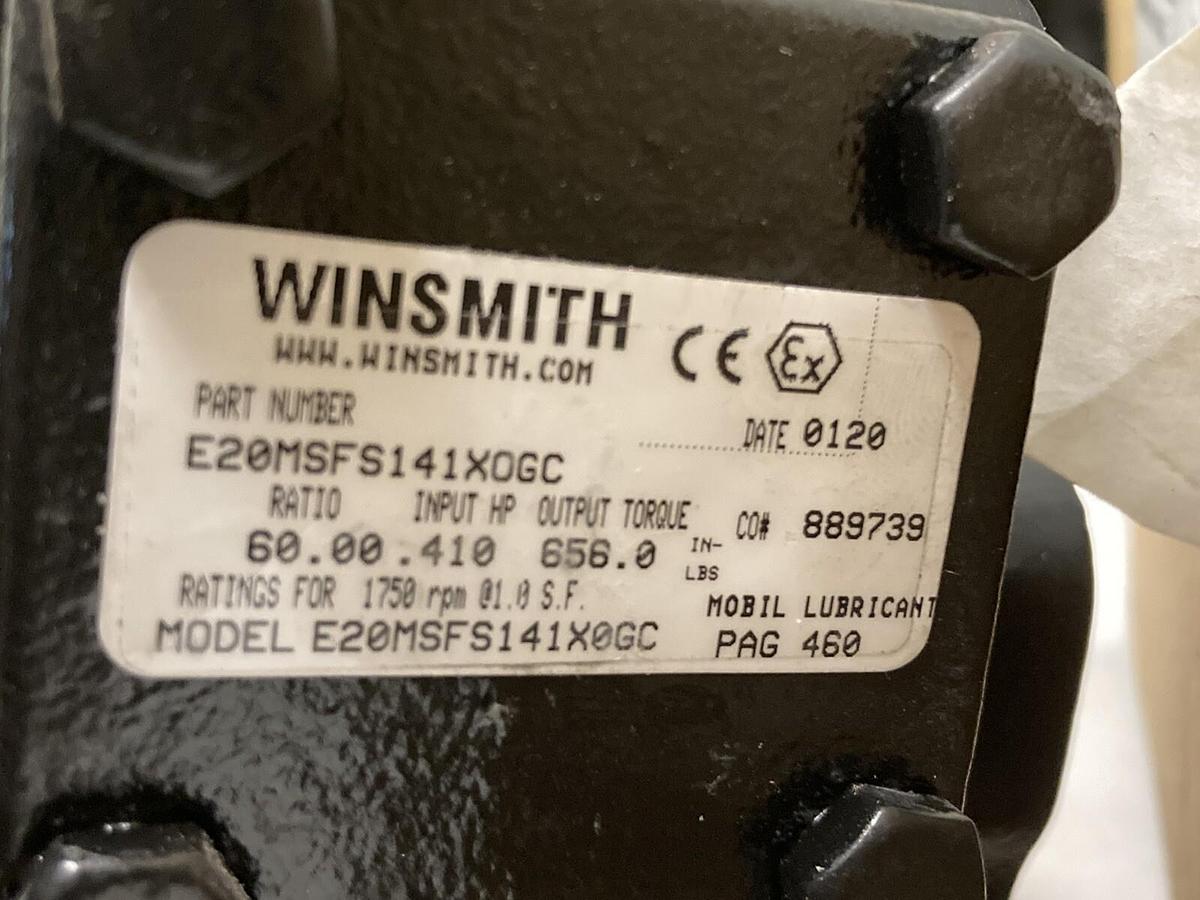Used Winsmith,E20MSFS141XOGC,Gear Reducer 0.410 HP Ratio 60