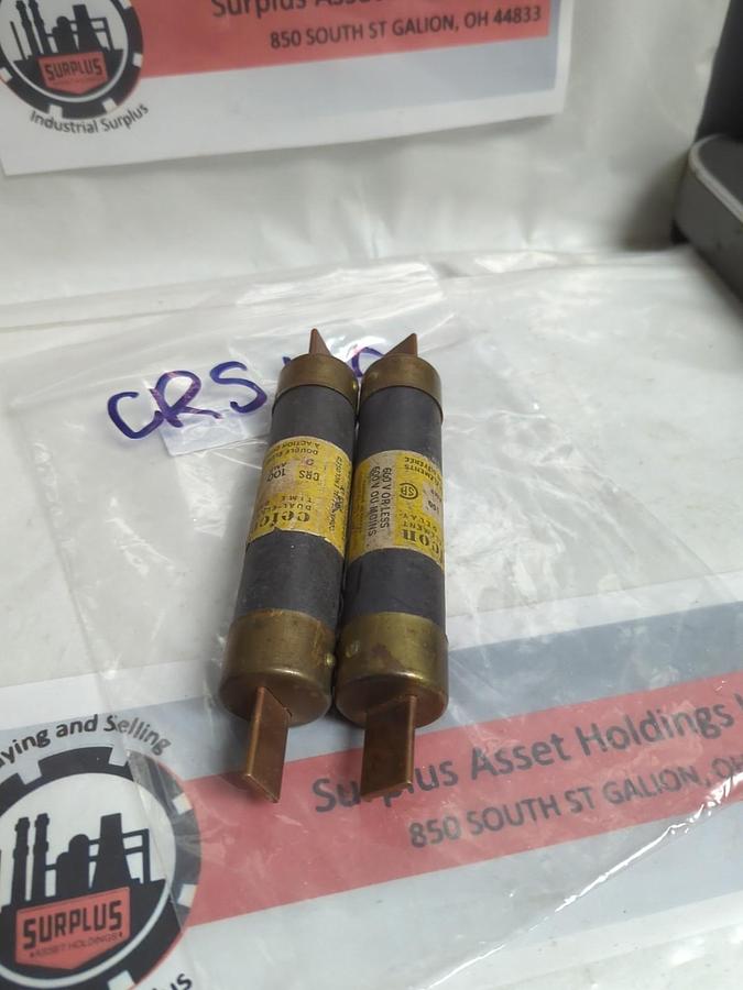 Used CEFCON,CRS-100,TIME-DELAY 100 AMP FUSE LOT OF 2 PRE-OWNED