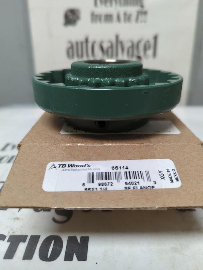 TB WOODS,6S114 SF,FLANGE 1-1/4 INCH BORE NOS