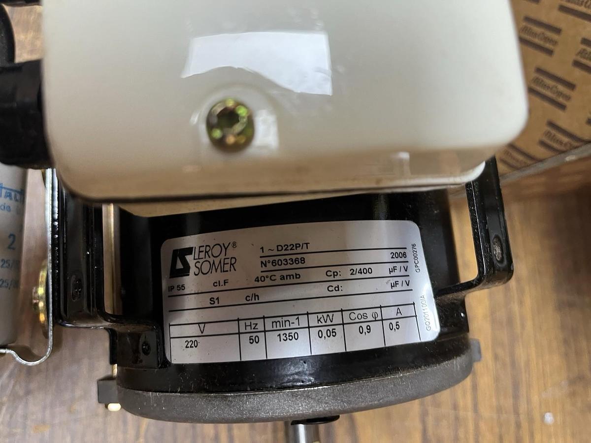 ATLAS COPCO LEROY SOMER,1080-3032-01,SINGLE PHASE MOTOR .05kW 220V 1350RPM