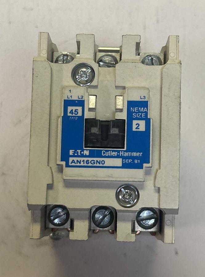 Used CUTLER-HAMMER,AN16GN0,CONTACTOR SIZE 2 45A