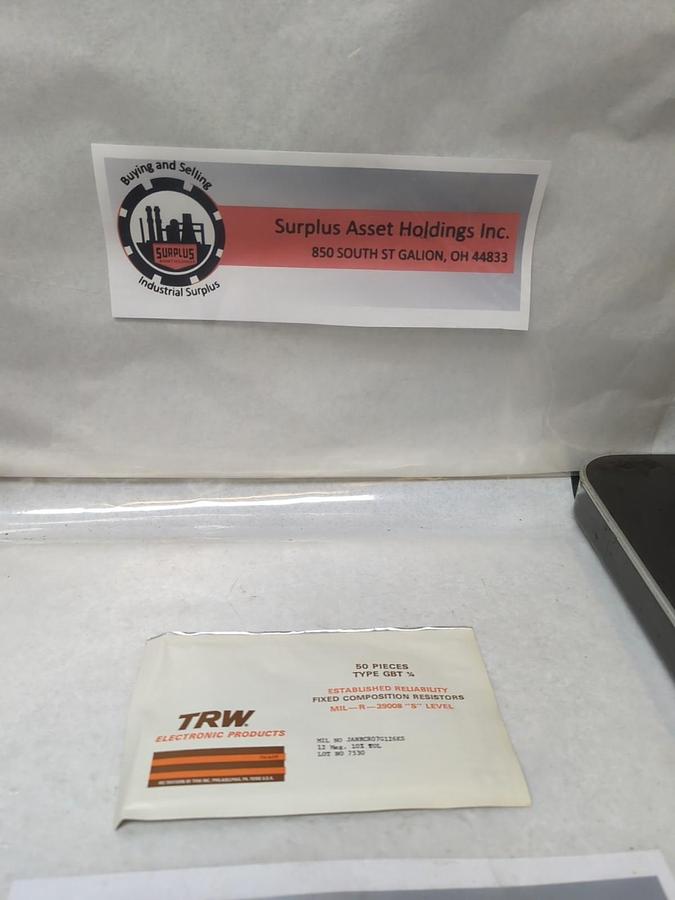 TRW,GBT 1/4,FIXED COMPOSTION RESISTOR 12 MEG 10% TOL PACK OF 50 PCS NOS