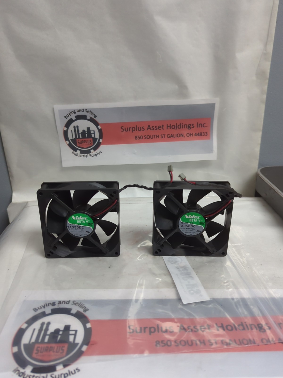 Used NIDEC,TA350DC,MODEL M35519-51 COOLING FAN LOT OF 2 PRE-OWNED