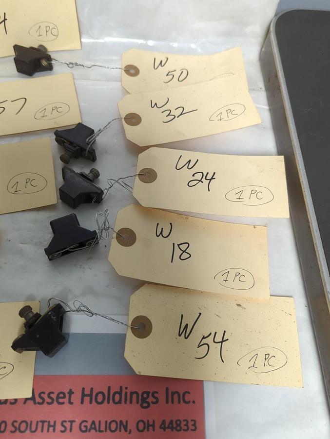 Used ALLEN BRADLEY,W-50-61-54-36-18-24-29-44-32-57,OVERLOAD HEATER ELEMENT LOT OF 10
