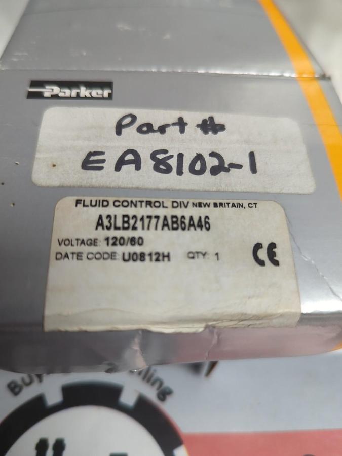PARKER,A3LB2177,SOLENOID VALVE 175 PSI 120V 50 HZ 10 WATT 1/8 ORIF NOS