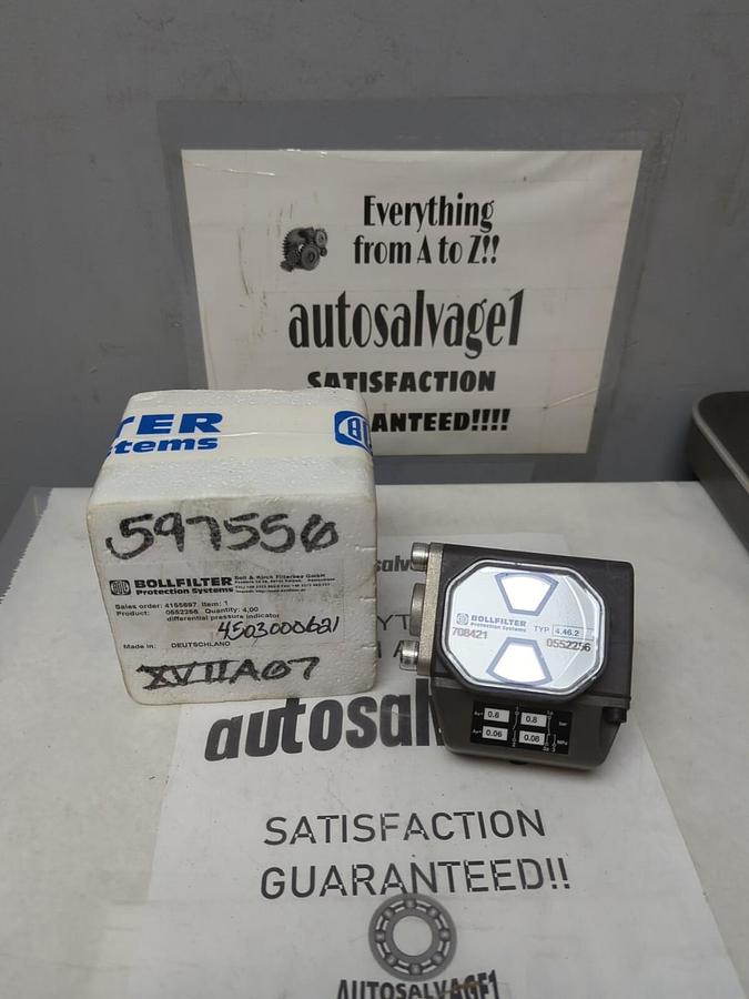 BOLLFILTER,0552256,DIFFERENTIAL PRESSURE INDICATOR NOS