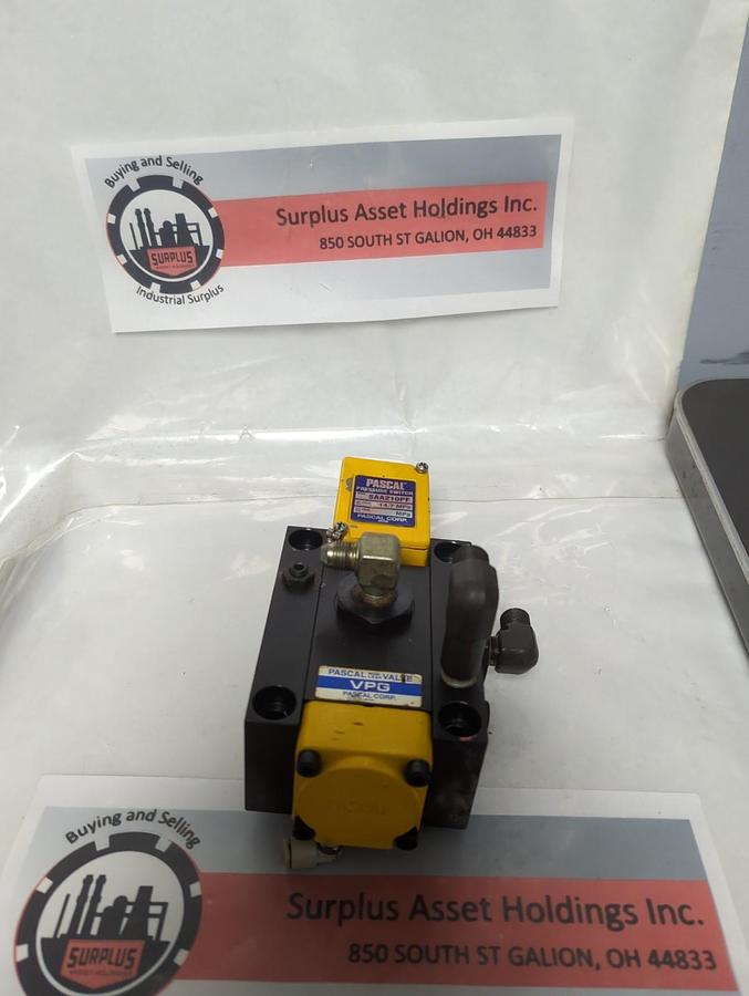 Used PASCAL,SAA210PF/VPG,PRESSURE SWITCH-NON LEAK VALVE ASSEMBLY PRE-OWNED