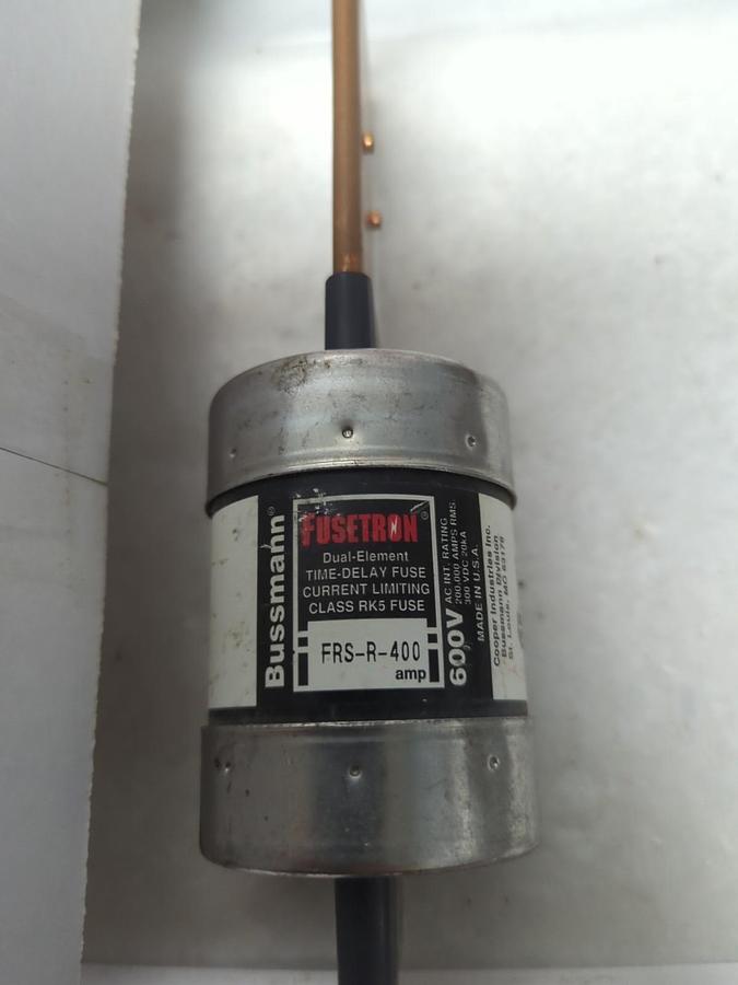 Used COOPER BUSSMANN,FRS-R-400,FUSETRON 400 AMP FUSE PRE-OWNED