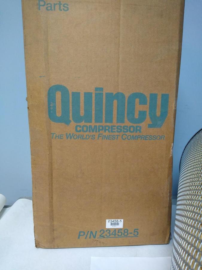 Quincy,23458-5,air Filter Replacement 22IN Long x 12-1/2IN Diameter NOS