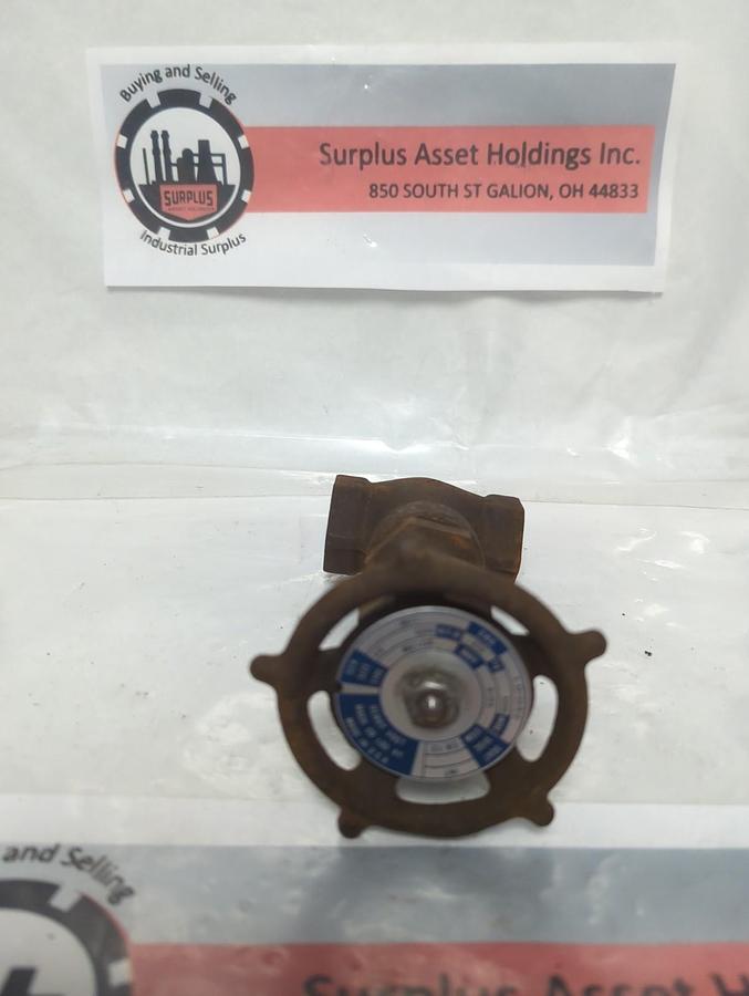 Used HENRY VOGT,E-30104R10,METER/GATE VALVE 1/2 INCH PRE-OWNED