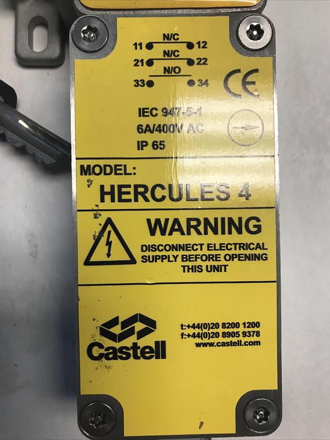 Castell Hercules,IC-019-015704 LH,4 Access Interlock with Safety Switch With Key